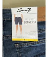 Seven 7 Relaxed Bermuda Mid Rise Shorts Women’s 8 Rolled Hem Scottsdale - $20.79