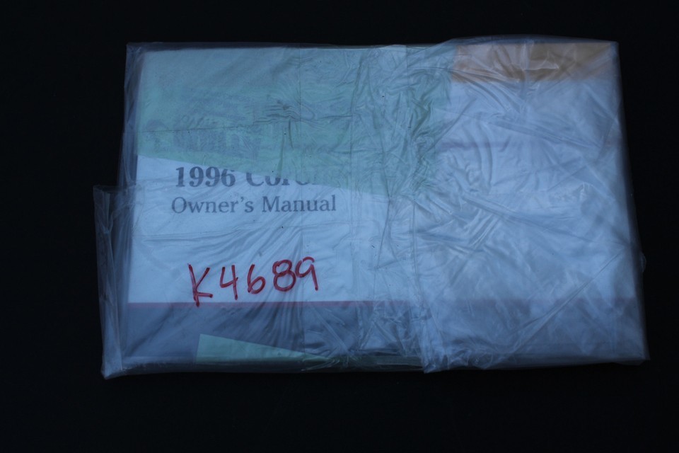 1996 TOYOTA COROLLA OWNER&#39;S AND OPERATOR&#39;S MANUAL BOOK K4689 - $39.59