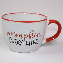 Pumpkin Everything Extra Large Mug ORANGE White Coffee Or Tea Cup Mug Fall Time - £7.79 GBP