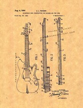 Adjustable Neck Construction for Guitars Patent Print - $7.95+