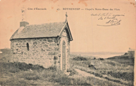 France~Rotheneuf - Cote d&#39;EMERAUDE-CHAPEL Notre DAME~1908 Photo Postcard - £5.40 GBP