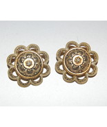 Clip on Earrings Vintage Goldtone India - £7.97 GBP