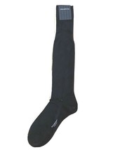 Ermenegildo Zegna Men&#39;s Dark Gray Cotton Italy Dress Knee Socks Size M L XL 2X - £19.13 GBP