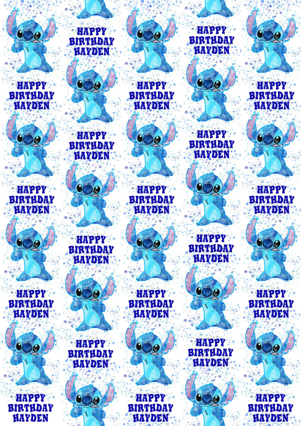 Disney Stitch Personalised Gift Wrap - Lilo and Stitch Wrapping Paper - ... - $4.85
