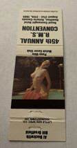 Matchbook Cover Matchcover Girly Girlie Pinup 45th RMS Convention 1995 - $2.38