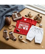 Personalized Baby's First Birthday Football Outfit  Jersey, Pants, Hat &amp;... - $35.00