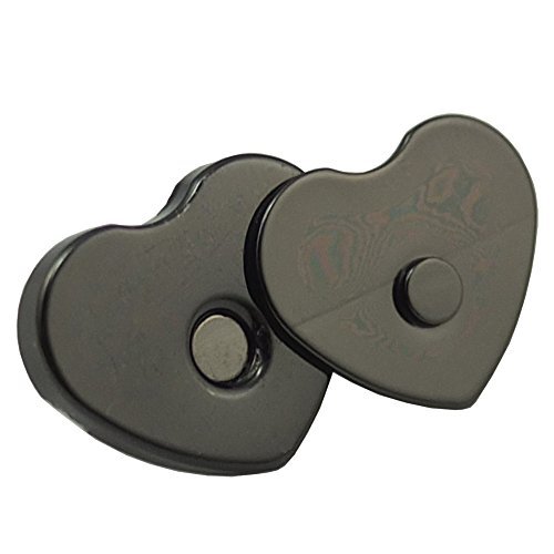 Bluemoona 50 Sets - Magnetic Purse Love Snap 9/16" 14mm Clasps Closure Purse Han