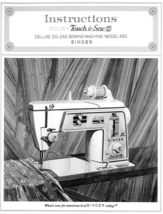 Singer Touch & Sew 630 Sewing Machine Instructions Manual PDF Copy 4G USB Stick - $18.75