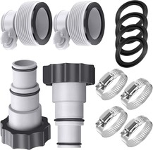 4 Pack Pool Hose Adapter 2 Types A B Conversion Connector for 1.5&quot; to 1.25&quot; Hose - £27.52 GBP