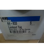 (25) NEW IDEAL SAFETY LOCKOUT TAGS 44-833 (5 PKGS OF 5 TAGS IN OEM PACKA... - €22,79 EUR