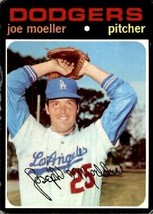 1971 Topps Joe Moeller Los Angeles Dodgers Baseball Card #288 - Shift Error - £5.46 GBP