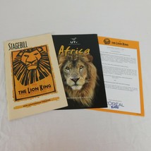 LOT 3 Lion King Broadway Stagebill Sep 1999 Tour Ad Cast Notice Samuel E... - £15.22 GBP