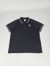Nike Court Heritage Short Sleeve Tennis Polo Men&#39;s XL Black Raglan FQ210... - $47.99
