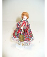 Vintage Canterbury Belle Clothes Peg Doll Hand Made in Britain Painted w... - $5.94