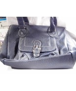 Navy Blue Shoulder Bag 12&quot; x 9&quot; x 3&quot; Pre-owned Excellent Condition!  #PW217 - $94.80 MXN