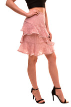 KEEPSAKE Womens Skirt Hideaway Elegant Stylish Lightweight Pink Size S - £30.73 GBP