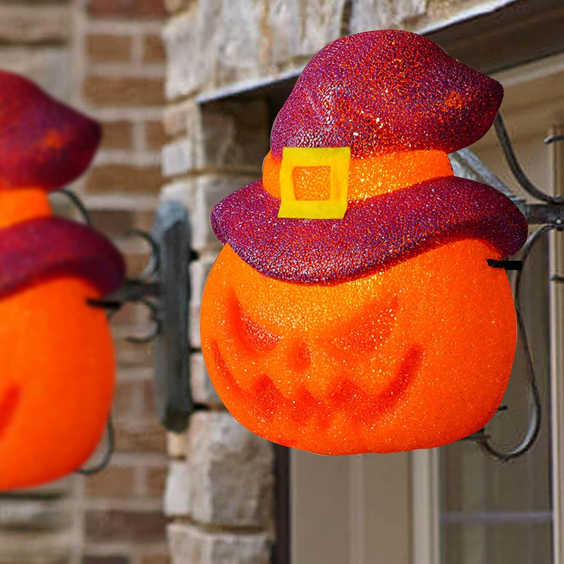 Hourleey Pumpkin Halloween Porch Light Covers 2 Pack, 9" X 11.8" Halloween Outdo Item image 8