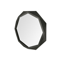 32&quot; Octagon Black Wood Frame Wall Mirror - £409.64 GBP