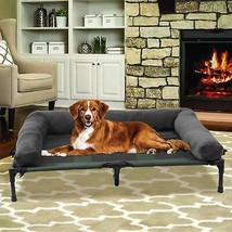 Cooling Elevated Dog Bed with Bolster Waterproof, Indoor/Outdoor, Multip... - $223.53 CAD+
