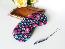 Eye sleep mask - Organic cotton eye pillow - Floral eye mask - Retro Vintage Slu - £8.76 GBP