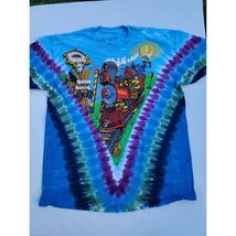 Grateful Dead Casey Jones Train Liquid Blue Tie Dye Size XL T-Shirt  - $32.97