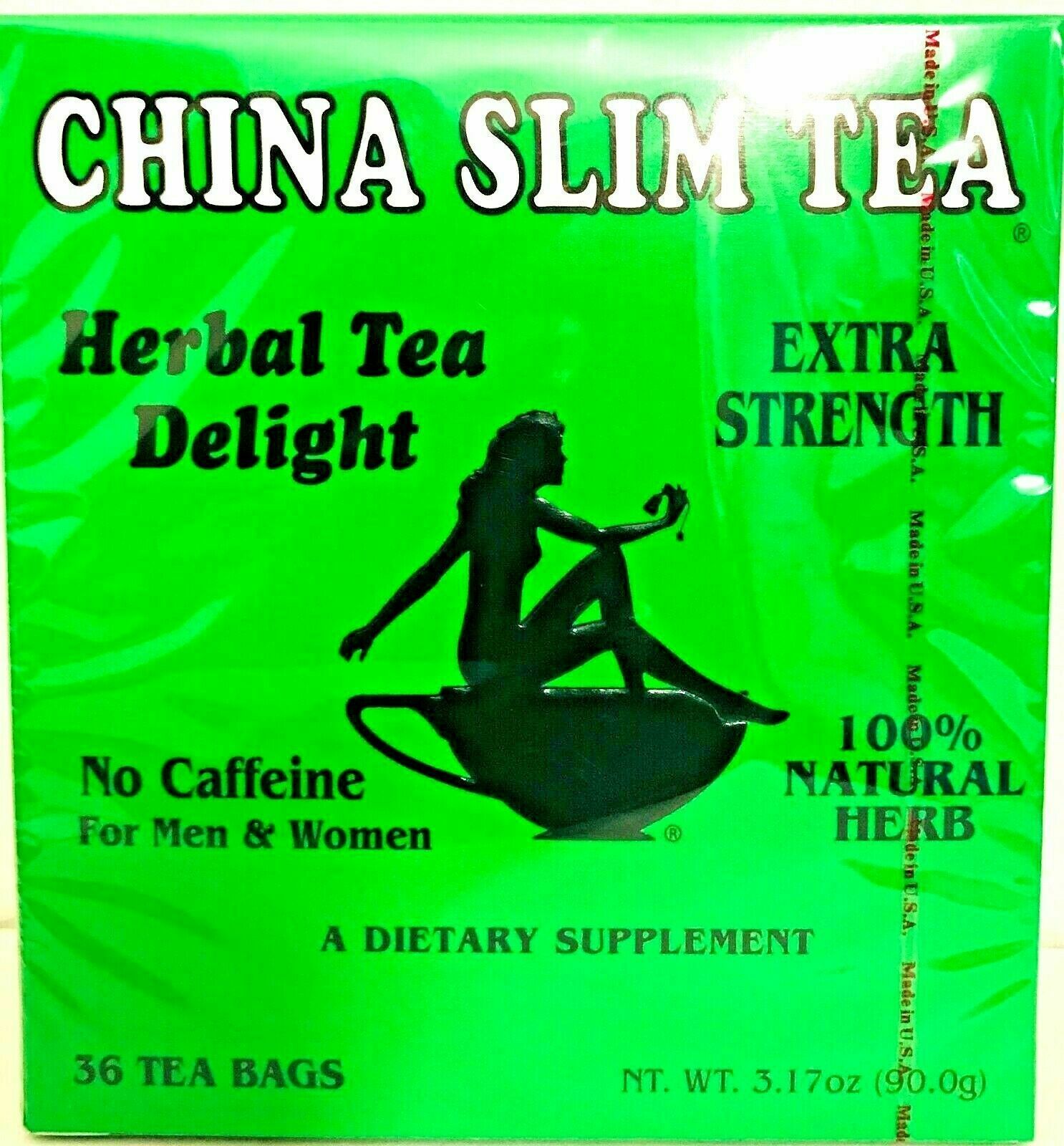 1/2/4 Boxes, China Slim Herbal Tea Extra Strength Delight 36 Tea Bags Exp:2026