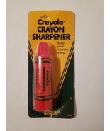 Vintage Sealed 1983 Crayola Crayon Stand Up Plastic Sharpener, RED USA R... - £15.63 GBP