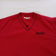 Cutter & Buck DODGE-CHRYSLER Men's Large Red Pullover Windbreaker V-Neck Jacket image 10