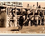 RPPC Richard Weining Rodeo Bull Fantino Cheyene Frontier Days Devere Pos... - $62.46