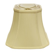 14" Antique White Slanted Square Bell Monay Shantung Lampshade - $2,203.91 MXN