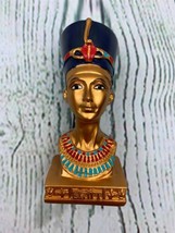 Ancient Egyptian Queen Nefertiti Statue Small Head and Bust Resin Statue - £16.13 GBP