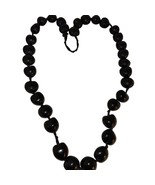 KUKUI NUT Lei Hawaiian Wedding Glossy Black Celebrate 32” - $163.46 MXN