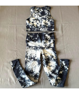 Womens NUX Activewear Blue Tie Dye Top &amp; Bottom Size Unknown - $68.07 CAD
