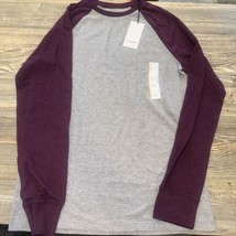 Men&#39;s Long Sleeve Lyndale T-Shirt - Goodfellow &amp; Co Plum Purple Small. N... - $12.86