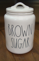 NEW Rae Dunn By Magenta &quot;BROWN SUGAR&quot; Ceramic Canister Ivory - $54.40