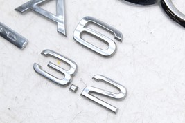 05-11 AUDI A6 C6 QUATTRO 3.2L TRUNK LID EMBLEM BADGE LOGO SET E5647 image 4