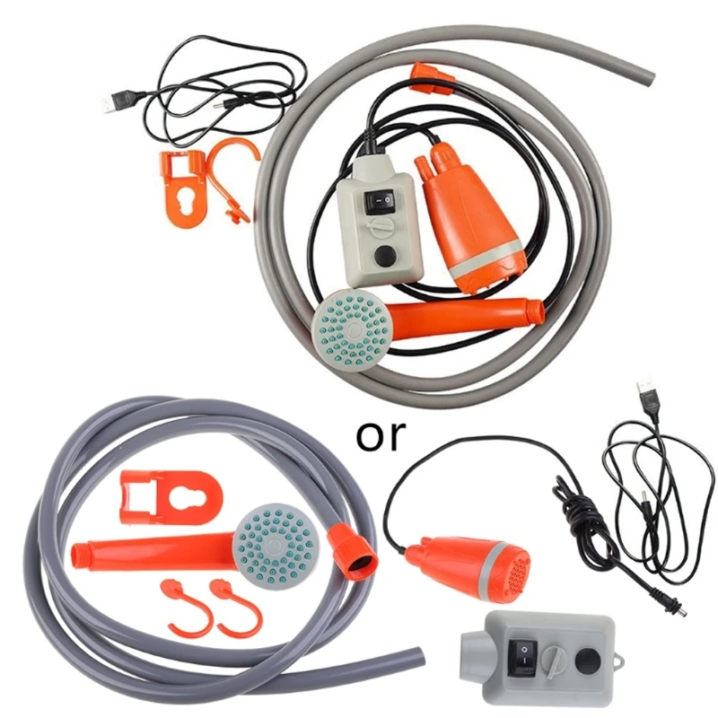 USB Rechargeable Car Electric Bath Shower Water Pump for Outdoor Camping Travel - £35.40 GBP