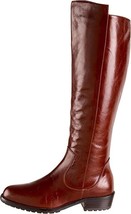 Miz Mooz Conelia Brown Leather Tall Knee High Riding Boots Women&#39;s 6.5 NEW! - £61.58 GBP