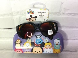 Disney Tsum Tsum Girls 4-6X Sunglass &amp; Case Set Sunglasses Minnie Mouse Olaf NEW - £10.89 GBP