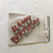 Wilton vintage plastic happy birthday shuffle decorative cake topping - $19.75