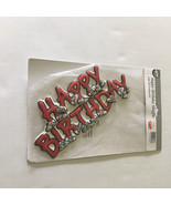 Wilton vintage plastic happy birthday shuffle decorative cake topping - $19.75