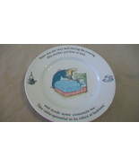 PETER RABBIT SMALL PLATE 7&quot; from WEDGWOOD CHINA, 1993 PETER SICK IN BED - $30.00