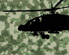 Military Air Force USA Apache Helicopter Wall Sticker Decal 22&quot;h x 36&quot;w - $29.99