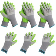WORKPRO 6 Pairs Garden Gloves, Work Glove with Eco Latex Palm Coated, Wo... - £20.59 GBP