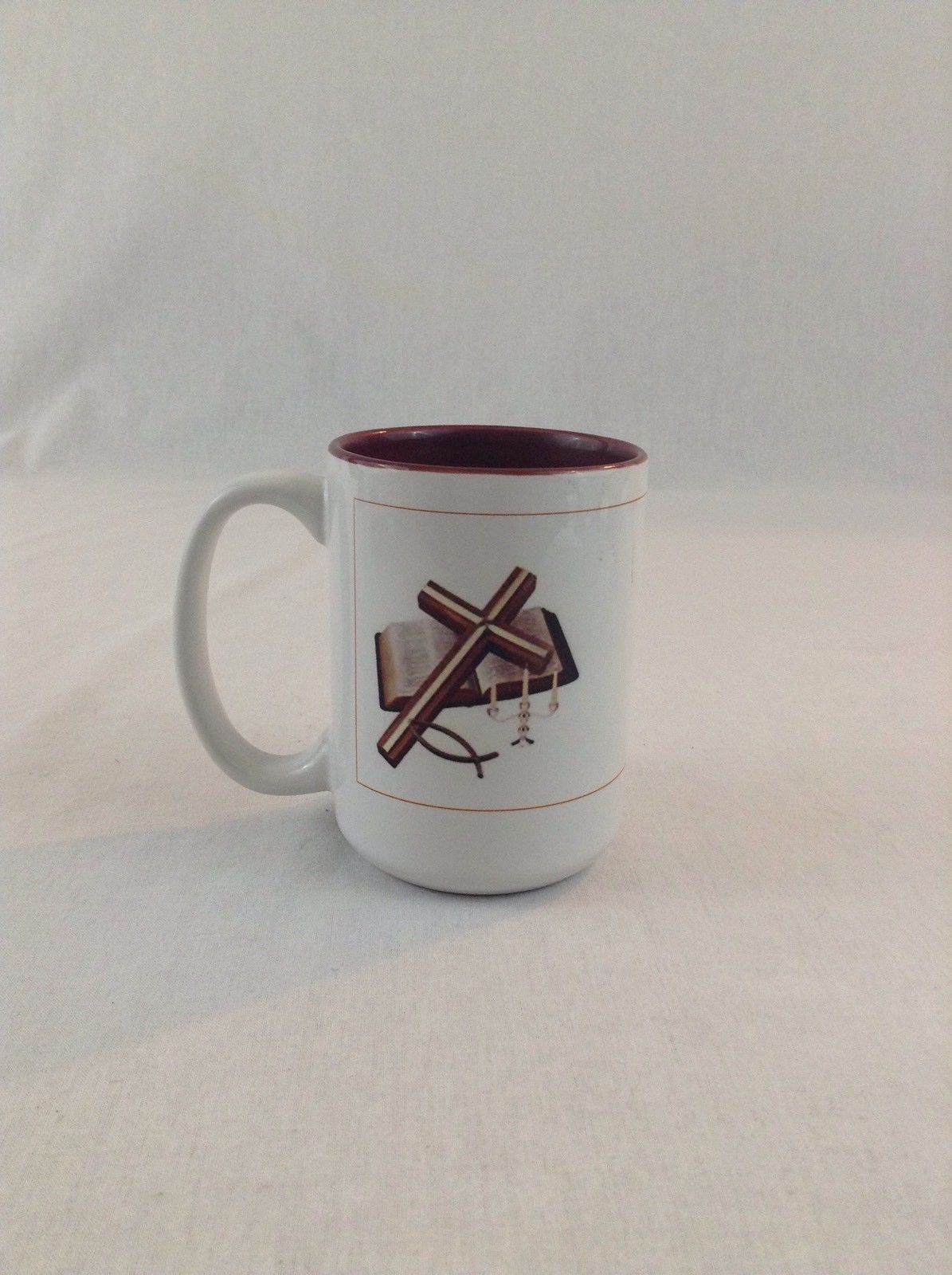 1 Corinthians 1:8 Verse Bible Cross Fish Religious Ceramic Coffee Cup Mug Drink - $13.09