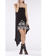 BCBG Maxazria Krystin Strapless Asymmetrical-hem Dress Sz 0 Black - $88.70