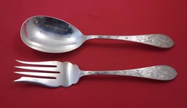 Lorraine All Over Engraved by Schofield Sterling Silver Salad Serving Se... - $385.11