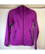 Eddie Bauer Fleece Jacket Full Zip Activewear Hoodie Magenta Purple XS - $31.68
