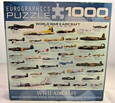 Eurographics World War 2 Aircraft 1000 piece Jigsaw Puzzle (Complete) - £15.51 GBP