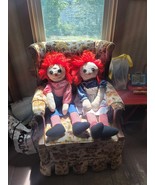 Vintage Raggedy ANN and ANDY dolls  large-36 inches  cloth doll-mint con... - $196.00